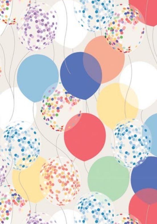 Gift Wrapping Paper Balloons