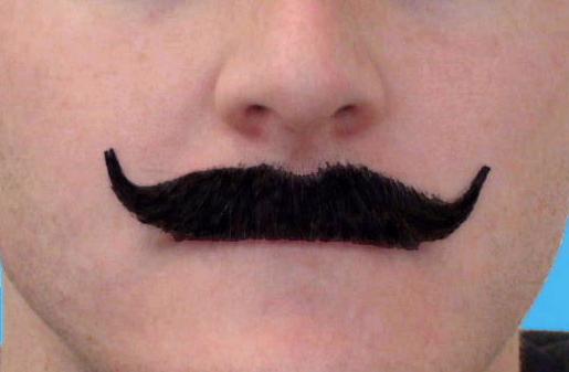 Moustache Poirot Black