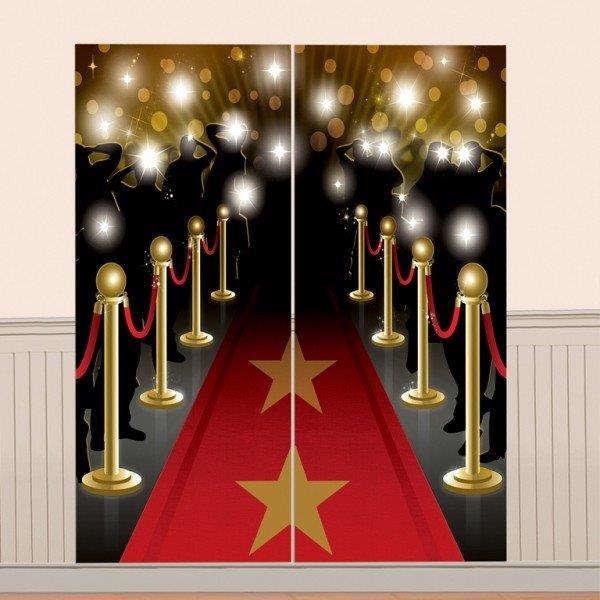 Scene Setter Hollywood Red Carpet Awards Decoration Kit Pk/2