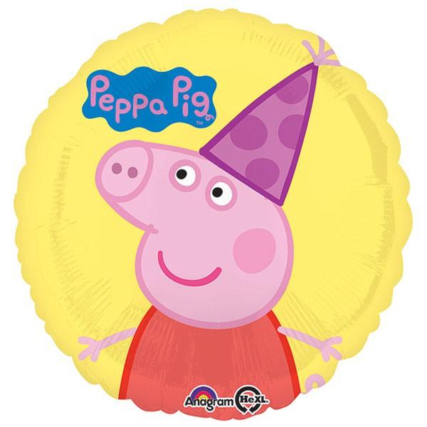 Balloon Foil 45cm Peppa Pig Party Hat