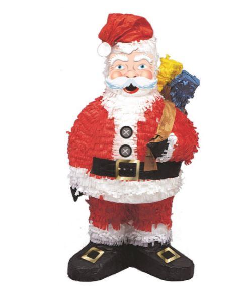 Pinata Santa With Sack Deluxe 56cm X 29cm X 24cm