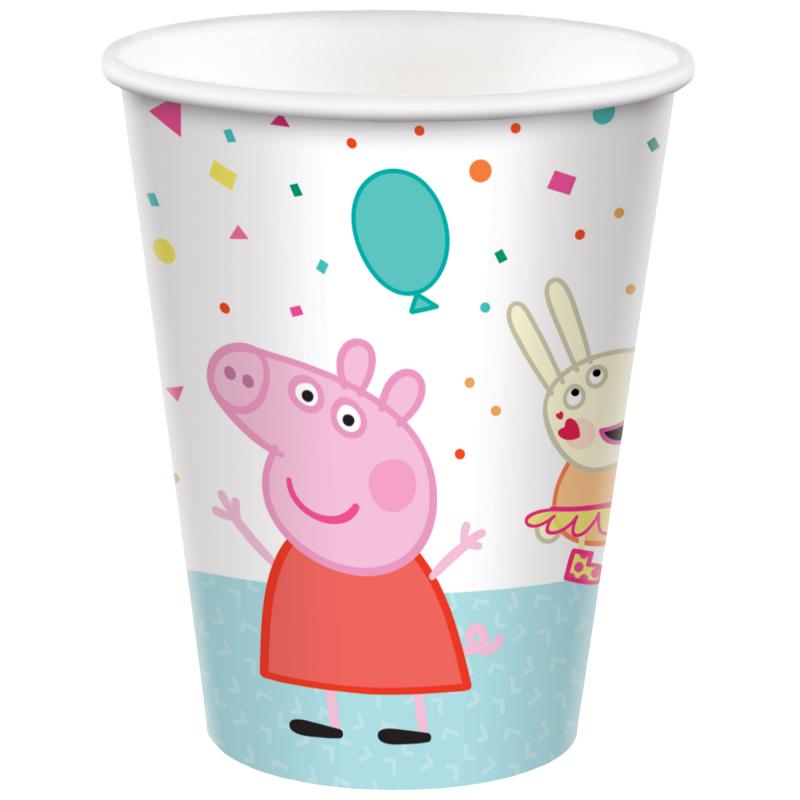 Peppa Pig Confetti Cup 266ml Pk/8