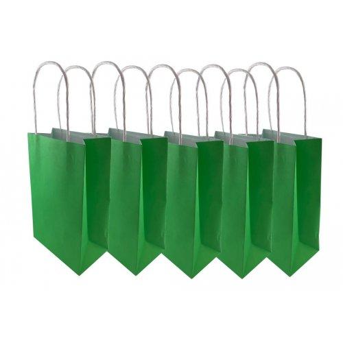 Party Loot Bag Paper Lime Green Pk/5