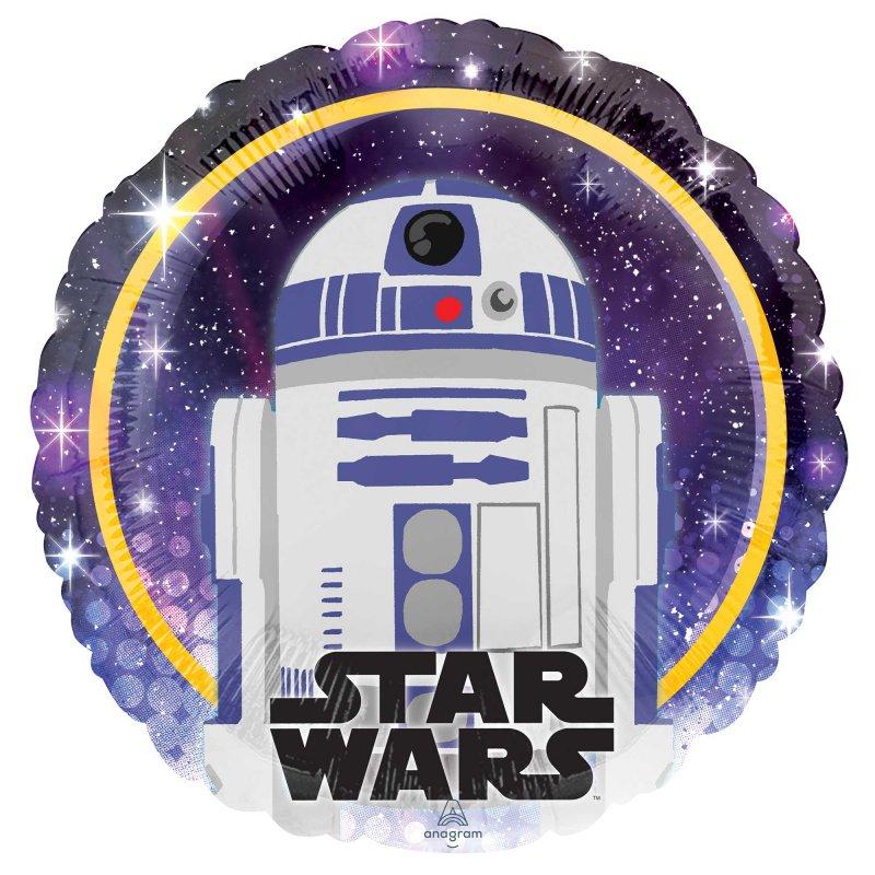 Balloon Foil 45cm Star Wars R2D2 Galaxy