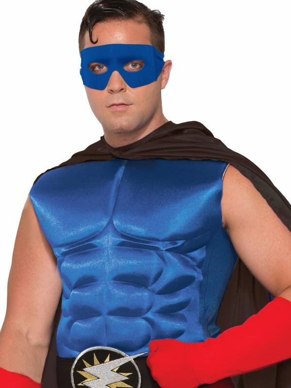 Adult Hero Muscle Chest Blue