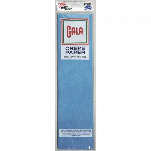 Crepe Paper Sky Blue 245cm X 50cm