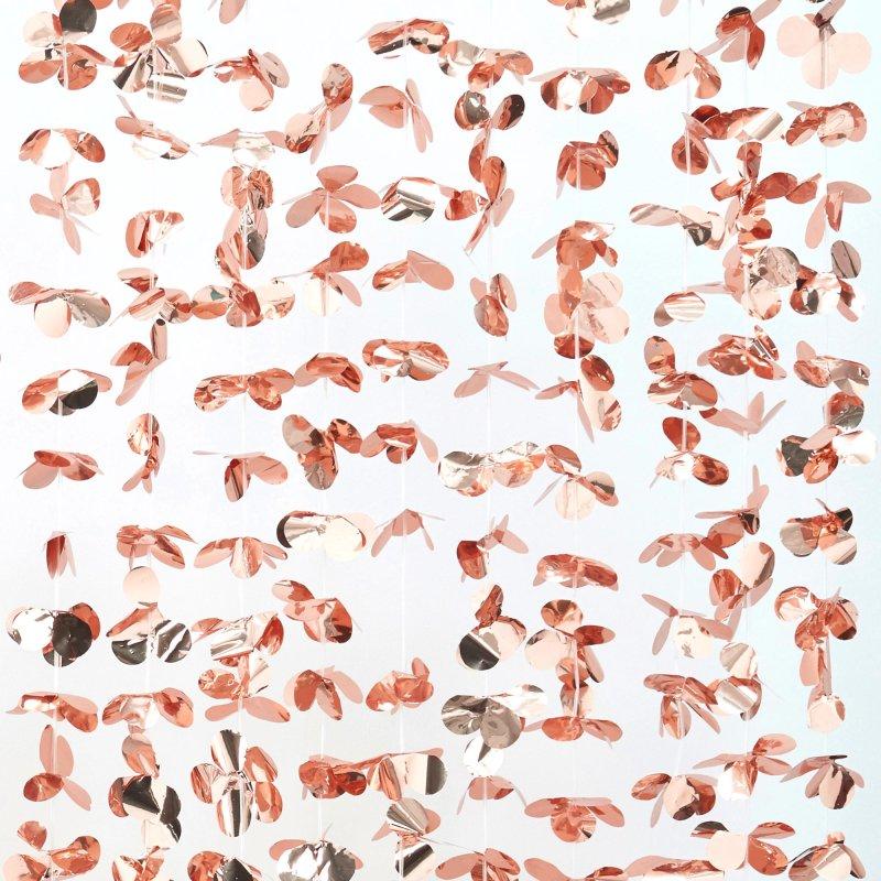 Flower Curtain Rose Gold Backdrop 2m (W) X 1.8m (H)