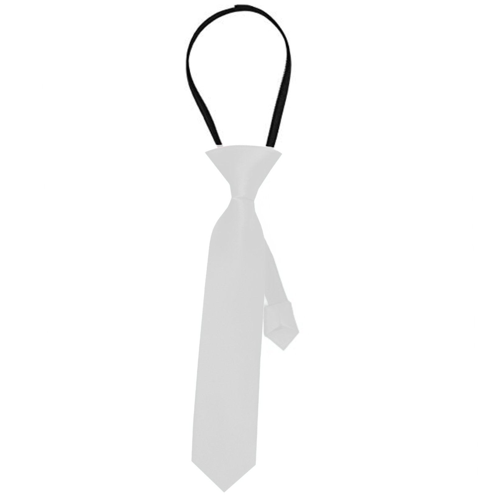 Tie Gangster White Satin Deluxe