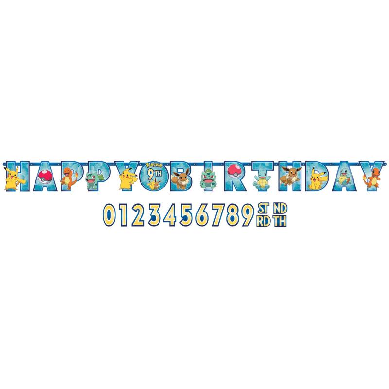 Pokemon Banner Jumbo Add-An-Age Letter Banner
