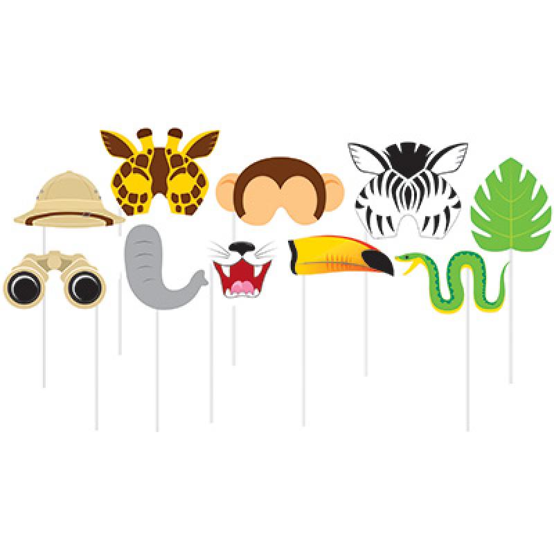Photo Props Get Wild Safari Jungle Pk/10