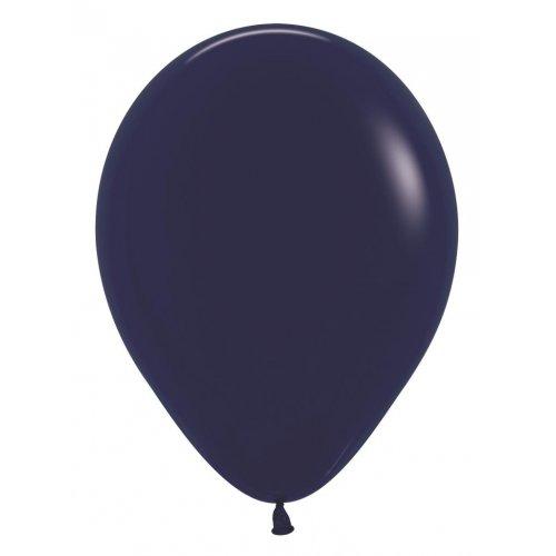 Latex Balloons 30cm Fashion Navy Blue Pk 100