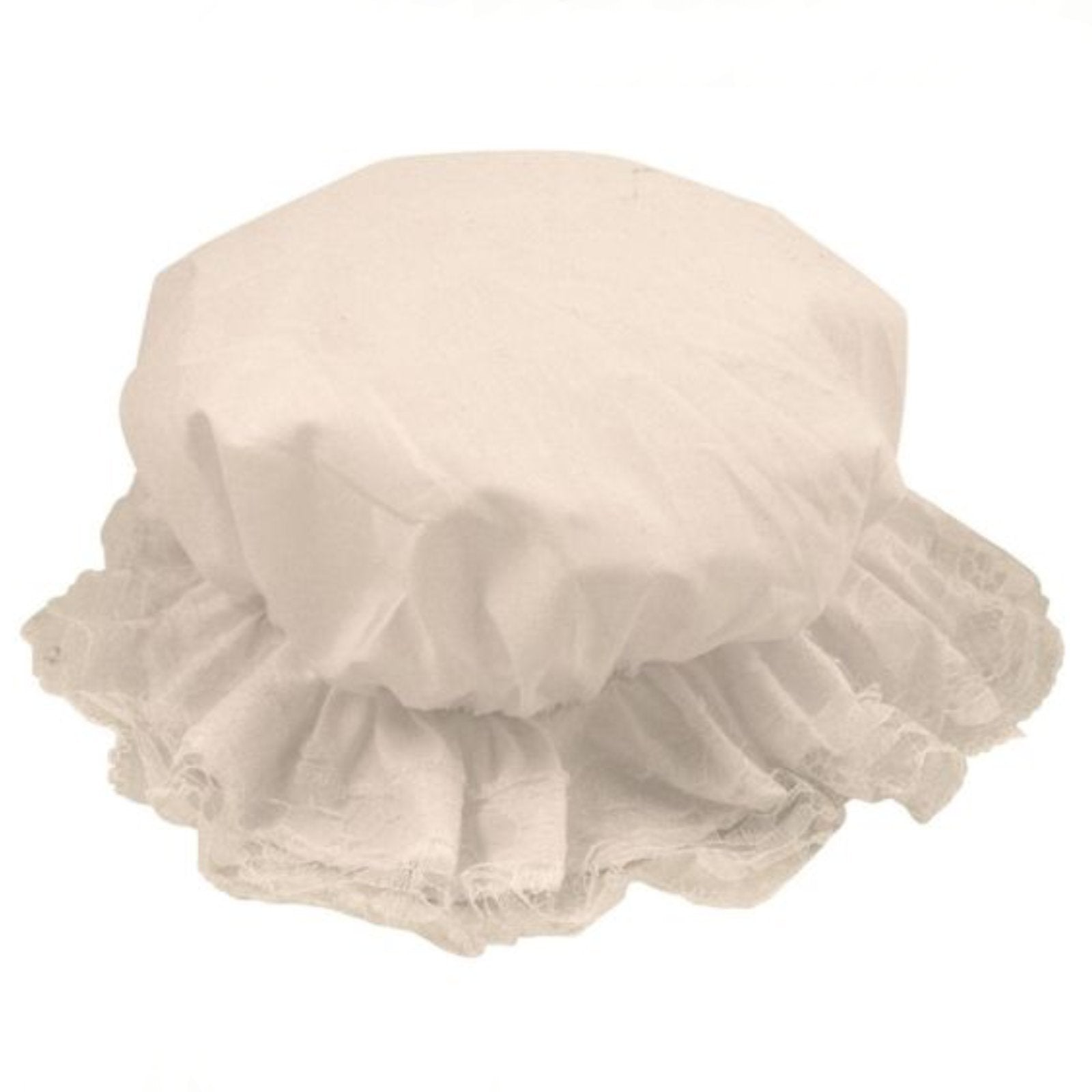 Hat Mop Maid Victorian White Bonnet Colonial Pilgrim