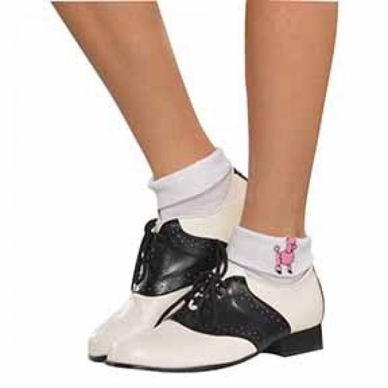 Sock Hop Socks 1950s Pink Poodle Pk/2