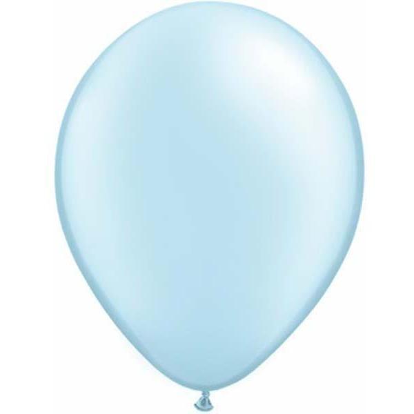 Latex Balloons 30cm Light Blue Pearl Pk/100