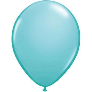Latex Balloons 30cm Caribbean Blue Fashion  Pk/100