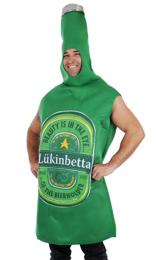 Costume Adult Lukinbetta Beerbottle Large