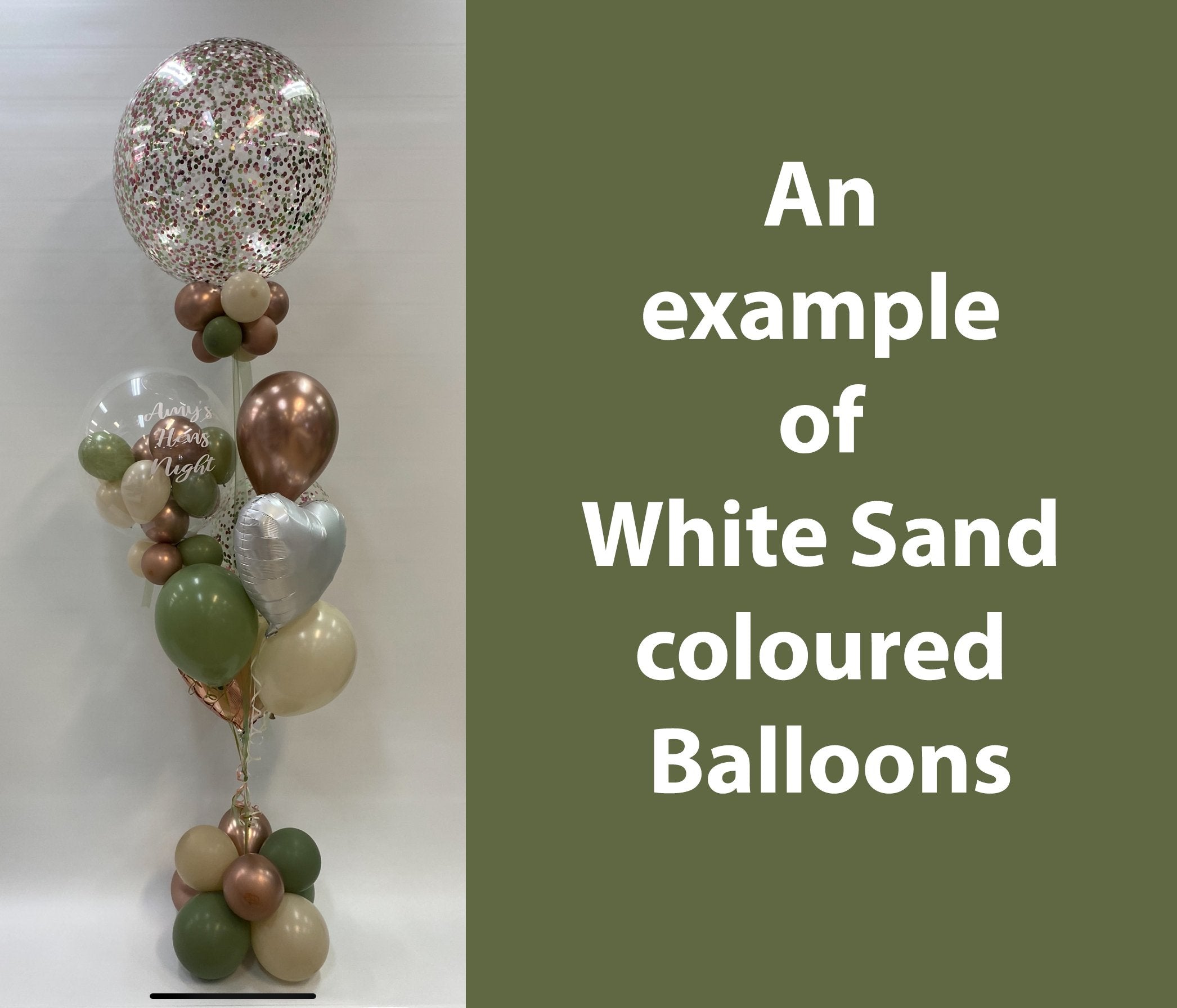 Latex Balloons 30cm Fashion White Sand Pk 100