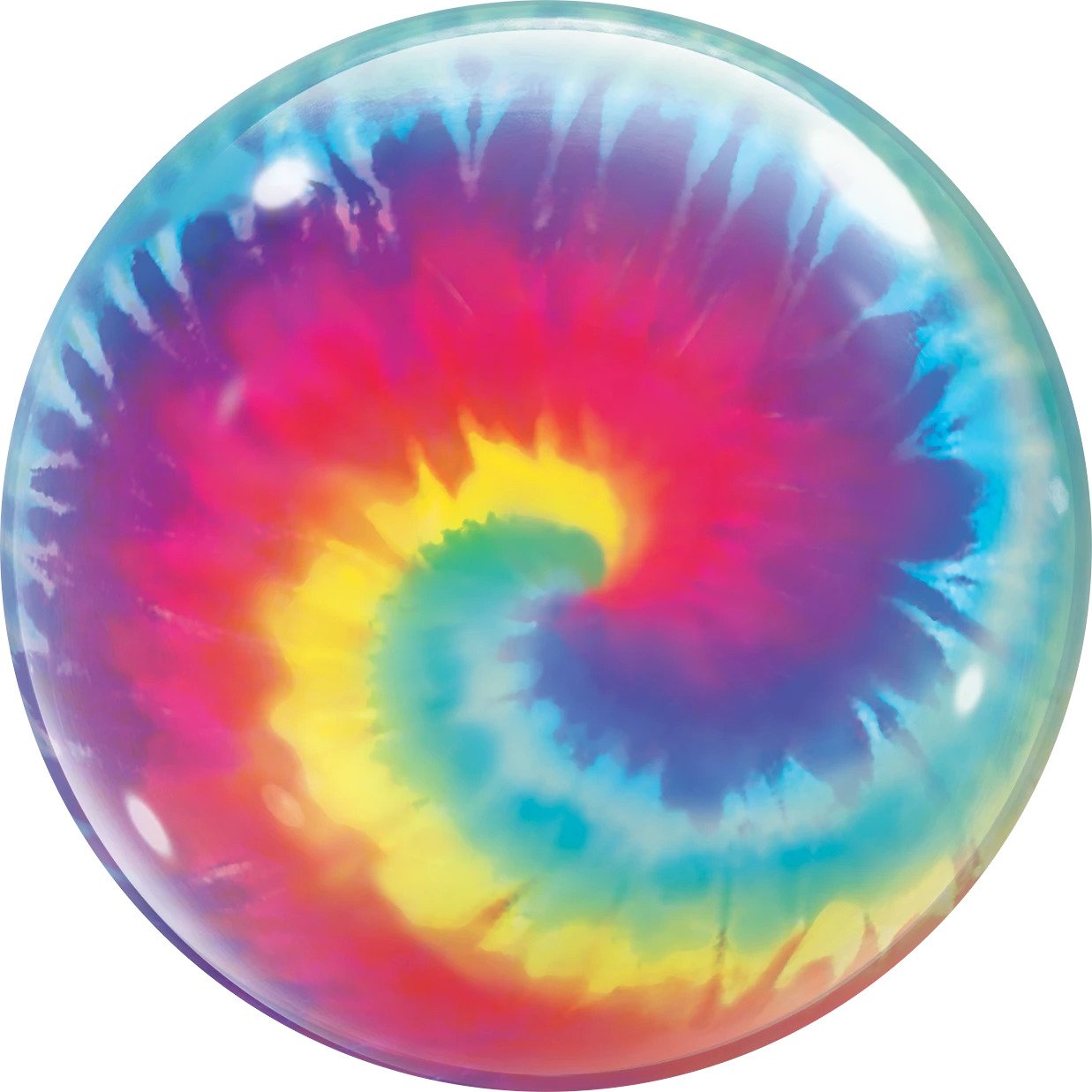 Balloon Bubble 56cm Tie Dye Swirls 1960s