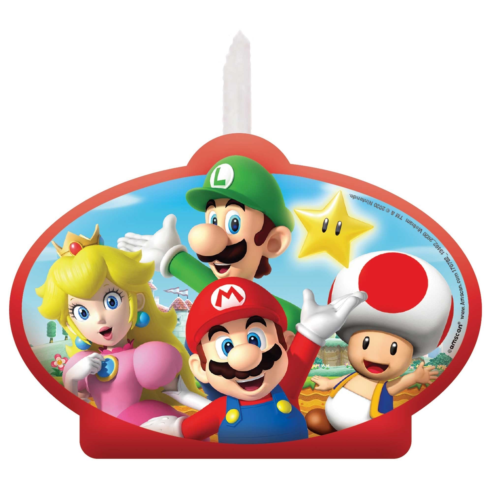 Super Mario Candle Birthday