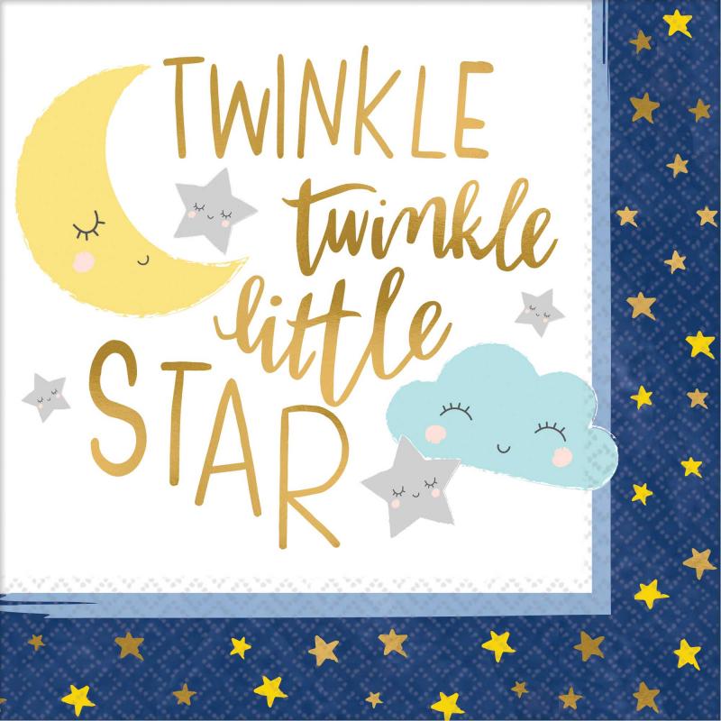 Twinkle Star Lunch Napkin Pk16