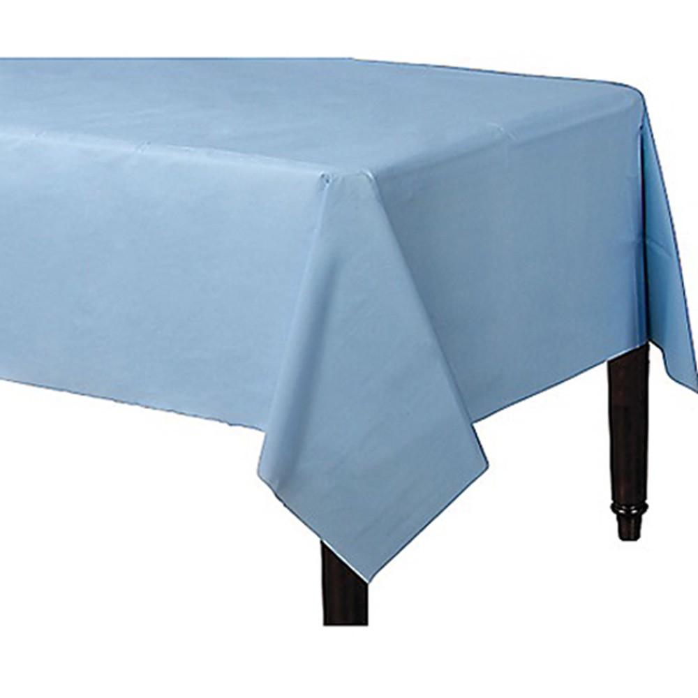 Tablecover Plastic Rectangle Pastel Blue