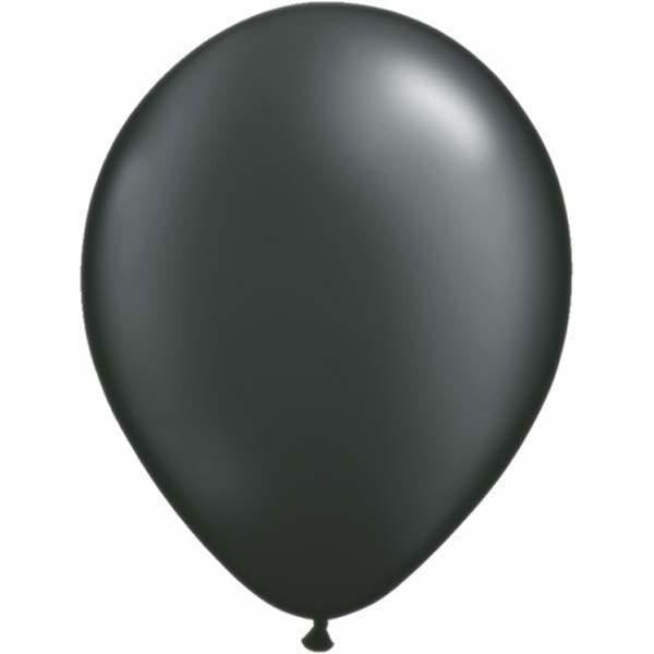 Latex Balloons 30cm Onyx Black Pearl Pk/25